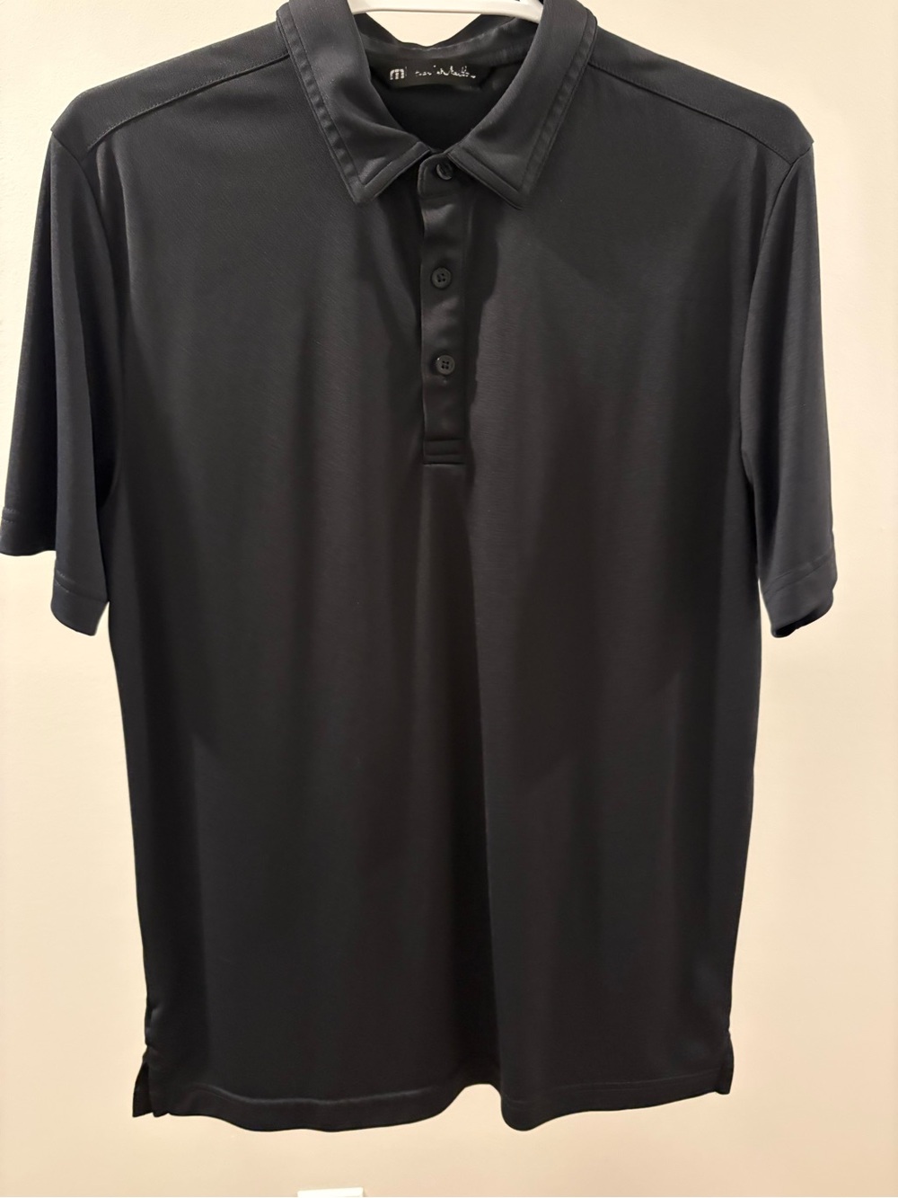 Travis Mathew Black Short-Sleeve Performance Polo